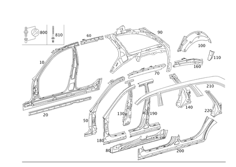 Side Panels for 1994 Mercedes-Benz E320 #0