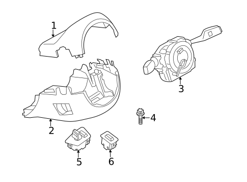 Shroud, Switches & Levers for 2016 BMW 535d #0