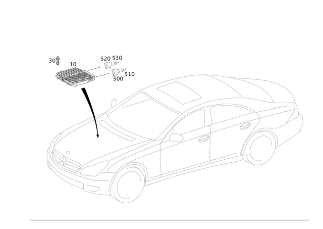2731530879 - Electrical Equipment and Instruments: Control Unit for Mercedes-Benz: CLK550, CLS550, SL550 Image image