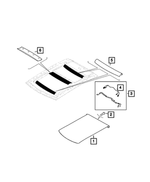 68458542AA - Body Sheet Metal Except Doors: Sunroof Sunshade, Black for Mopar Image