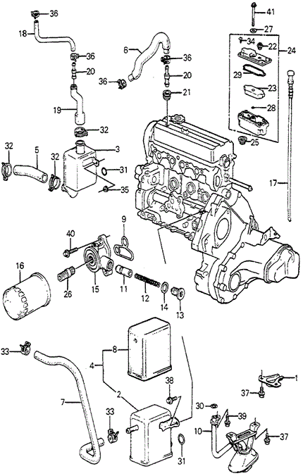 Breather Chamber - Oil Filter for 1984 Honda Accord #0