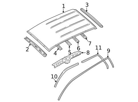 Roof & Components for 2005 Mazda Tribute #0
