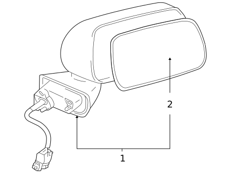 Outside Mirrors for 2011 Mitsubishi Endeavor #0
