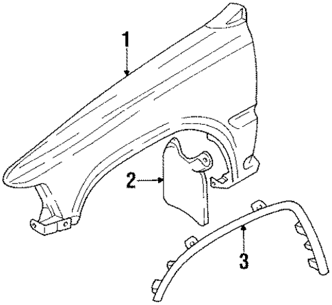 Fender & Components for 1991 Toyota Pickup #0