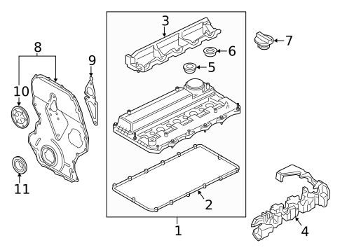 Valve & Timing Covers for 2018 Ford Transit-350 HD #0