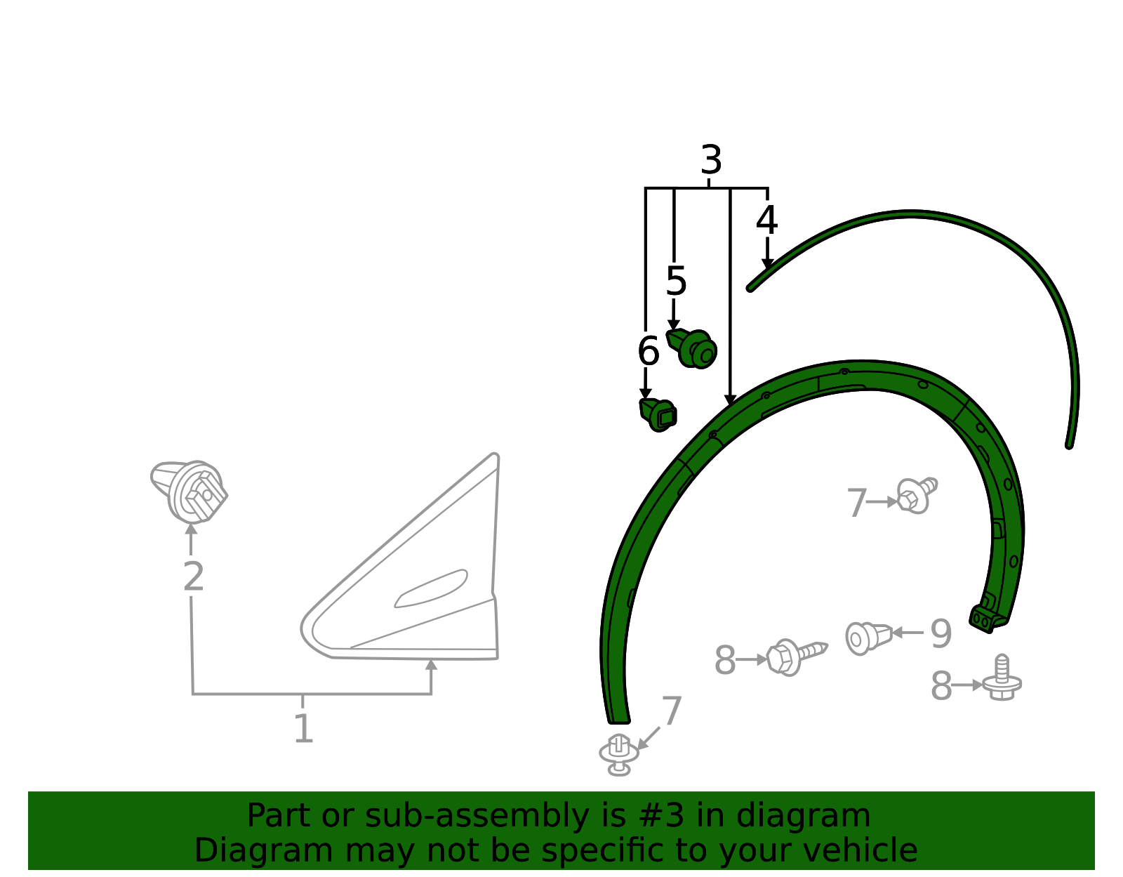 75602-47010 - Wheel Opening Molding 2023-2025 Toyota | Longo