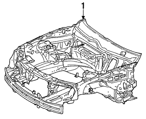 Inner Structure for 1993 Mercedes-Benz 600 SEC #1