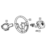 1YH75GTVAC - Steering: Steering Wheel Back Cover for Mopar Image