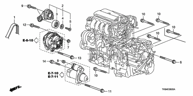 Auto Tensioner for 2012 Honda Fit #0
