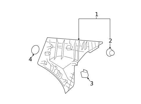 Interior Trim - Quarter Panels for 2009 Kia Spectra #0