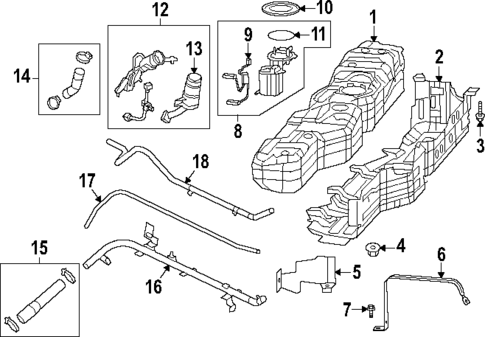 Fuel System Components for 2023 Jeep Gladiator #0