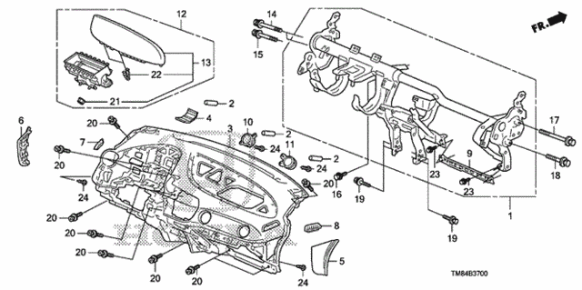 Instrument Panel for 2010 Honda Insight #0