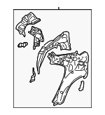 GKYA71100 - Body: Inner Panel Assembly for Mazda: 6 Image