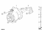 64529185145 - : Air Cond.Compressor W/ Magnetic Coupling for BMW: X5 4.8i Image