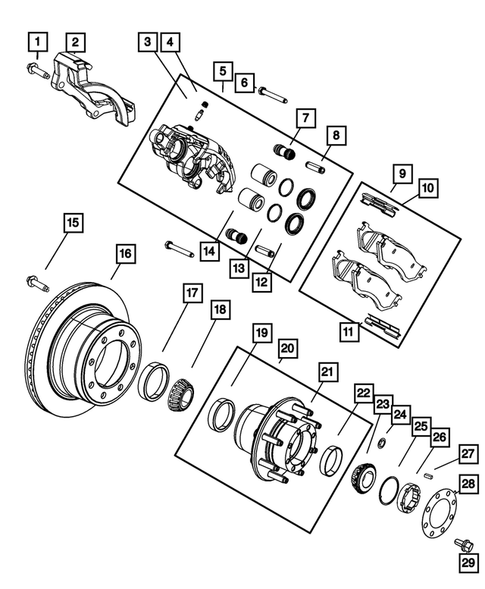 Rear Brakes for 2008 Dodge Ram 3500 #1
