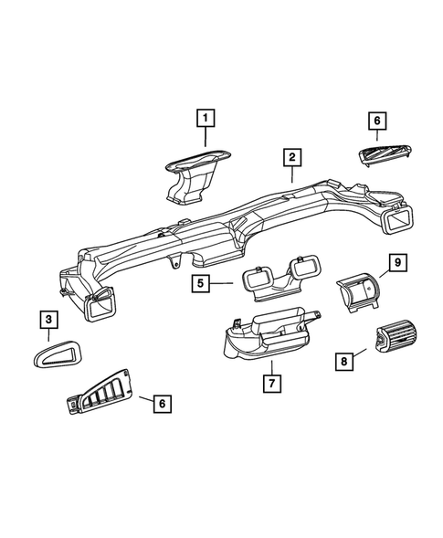 Air Ducts and Outlets for 2002 Dodge Stratus #0