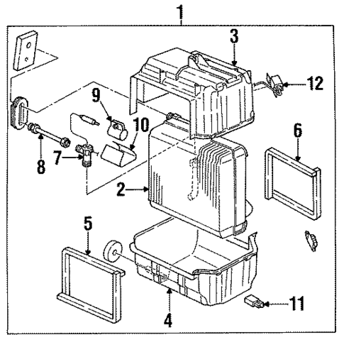Condenser, Compressor & Lines for 1994 Isuzu Amigo #2