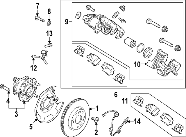 58302PIA00 - : Brake Pads for Hyundai Image