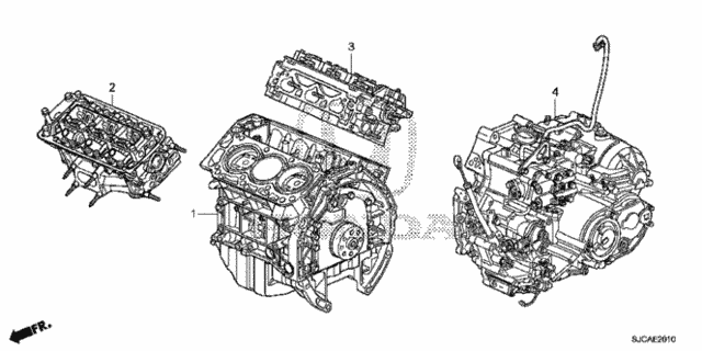 Engine Assy. - Transmission Assy. for 2014 Honda Ridgeline #0