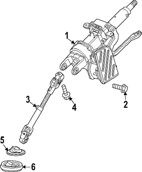Steering Column Assembly for 2024 Chevrolet Trax #0