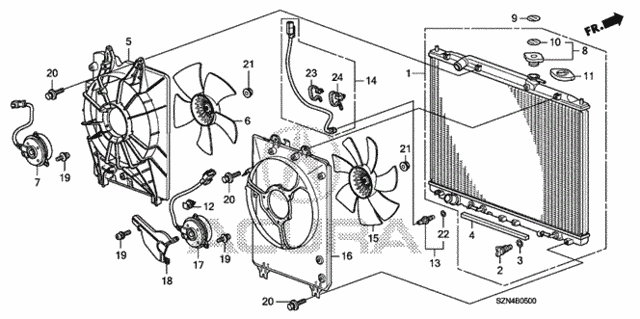 Radiator for 2011 Acura ZDX #0