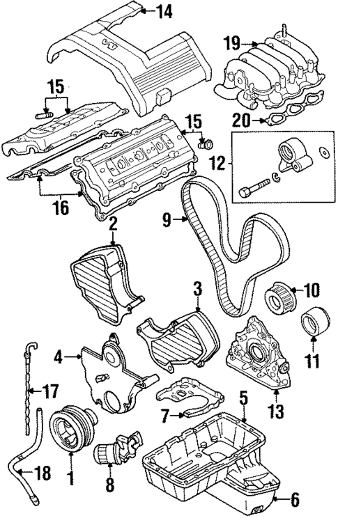 Engine Parts for 1999 Honda Passport #0