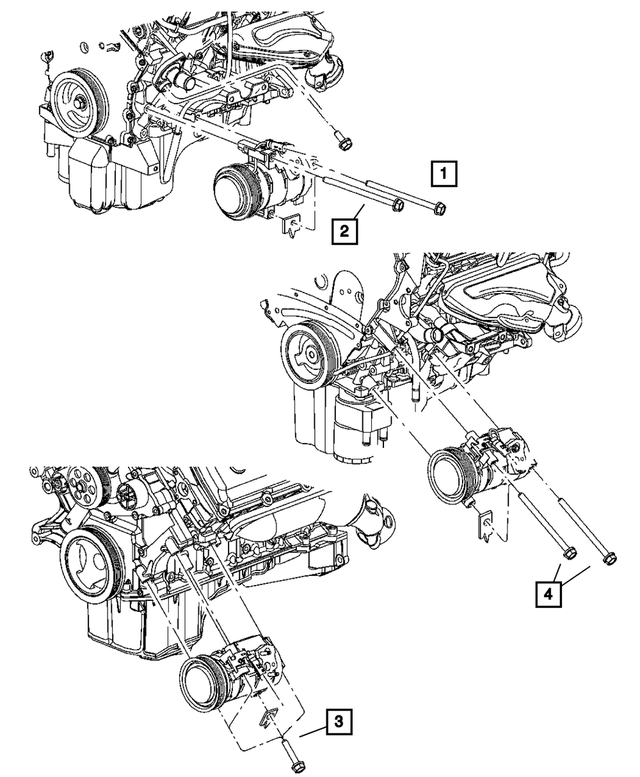 « 6101639 – Air Conditioning &amp; Heater : Tête Hexagonale Vis Et Rondelle, Montage pour Mopar Image »