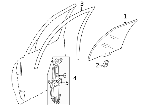 Front Door for 1997 Mazda Millenia #0