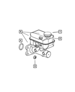 5174813AA - Service Brakes: Brake Master Cylinder Reservoir for Mopar Image