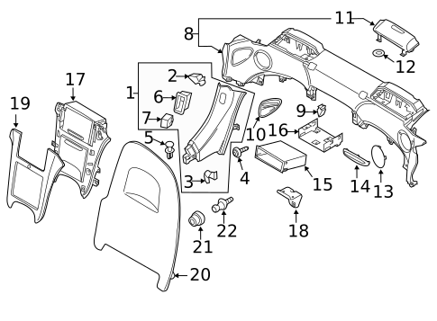 Interior Trim - Pillars for 2011 Audi R8 #3