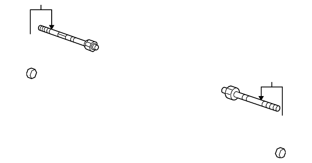 2011-2017 GM Steering Linkage Inner Tie Rod Kit 13286687 GM ...