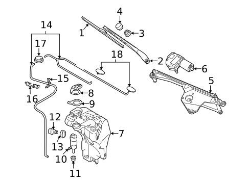 Wiper & Washer Components for 2009 Audi S8 #0