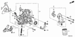14535R70A00 - Engine: PLATE, TIMING BELT STOPPER for Honda Image