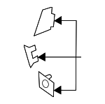 51115A52CF1 - Body: Park Sensor Mount Kit for BMW: 740i, 750e xDrive, 760i xDrive, i7 Image