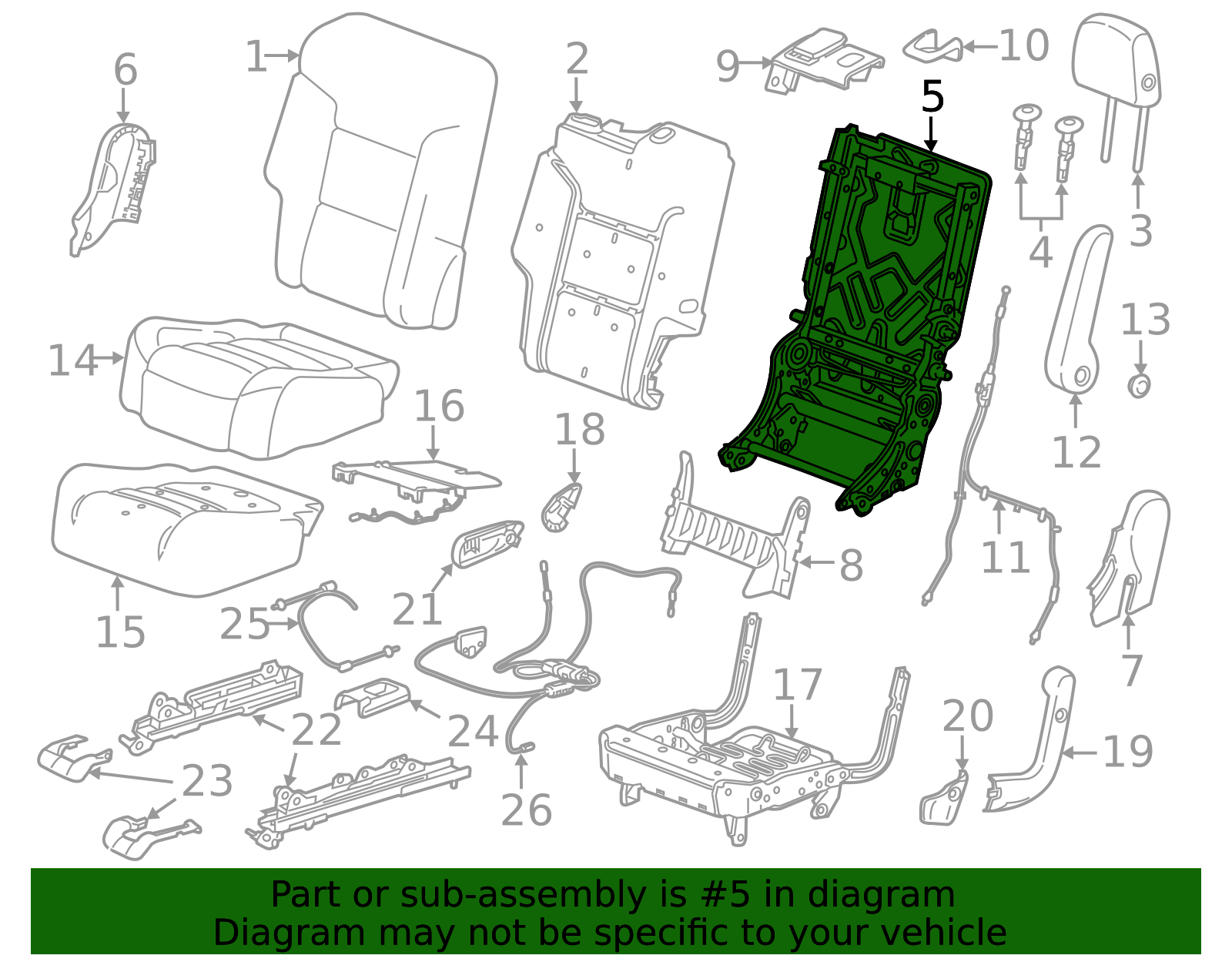 85607700 - High-Quality F Frame for 2020-2023 GMC Acadia | AutoNation Parts