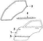 8282051A01 - : Belt Weather-Strip for Nissan Image