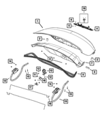 6509050AA - Body Sheet Metal Except Doors: Snap In Nut for Mopar Image