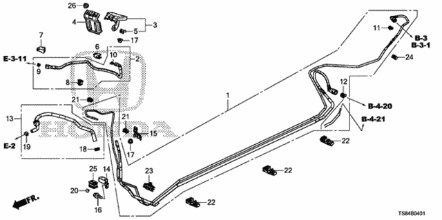 Fuel Pipe (2.4L) for 2013 Honda Civic #0