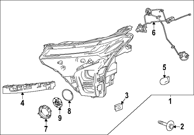 42907056 - : F Headlamp for Chevrolet: Trax Image