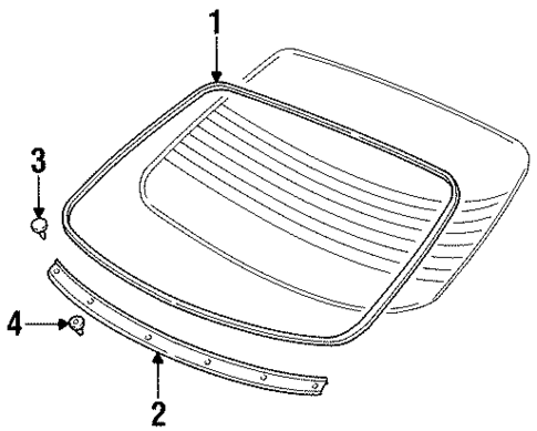 Reveal Moldings for 1998 Acura CL #1