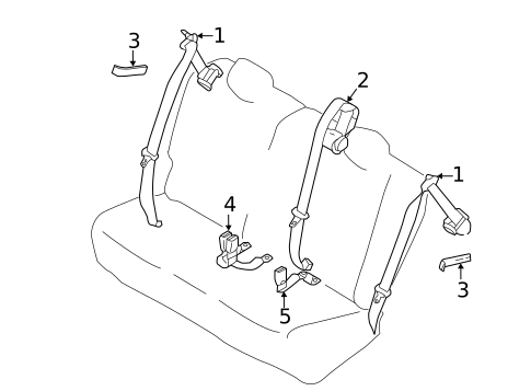 Seat Belt for 2013 Nissan LEAF #0