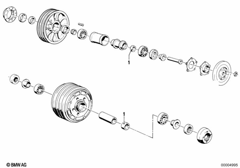 Wheels with Bearings for 1985 BMW-Motorrad R 100 RS #3