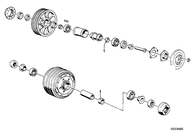 36312302096 - Wheels and Tires: Shim - 7.400Mm/D=17 for BMW-Motorrad Image