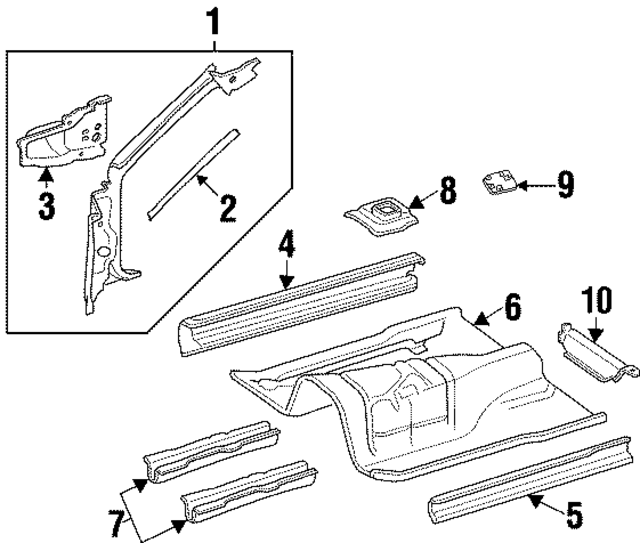 52104216 - Body: Floor Plug for Mopar Image