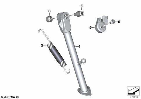 Side Stand for 2019 BMW-Motorrad G 310 R #1