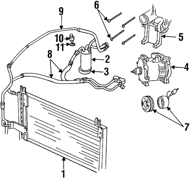 55055825AE - : Condenser for Mopar Image