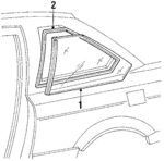 73100SD2000 - Body: Glass for Acura Image