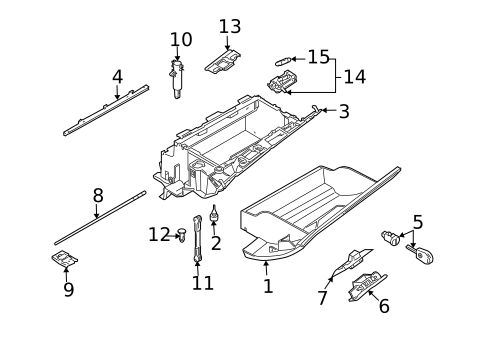 Glove Box for 2010 BMW X3 #0