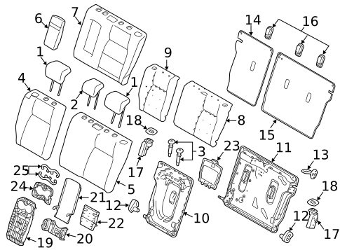 Second Row Seats for 2018 Land Rover Discovery Sport #1
