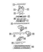 68564512AA - : Hellcat Nameplate, Right for Dodge: Charger Image